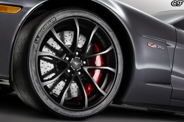 GM Black Cup Wheel installed on C6 Z06 Corvette