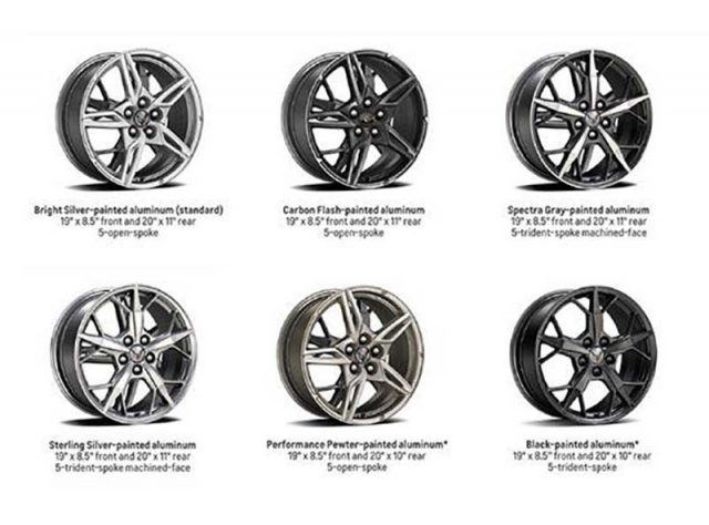 2020 C8 Corvette Wheel options