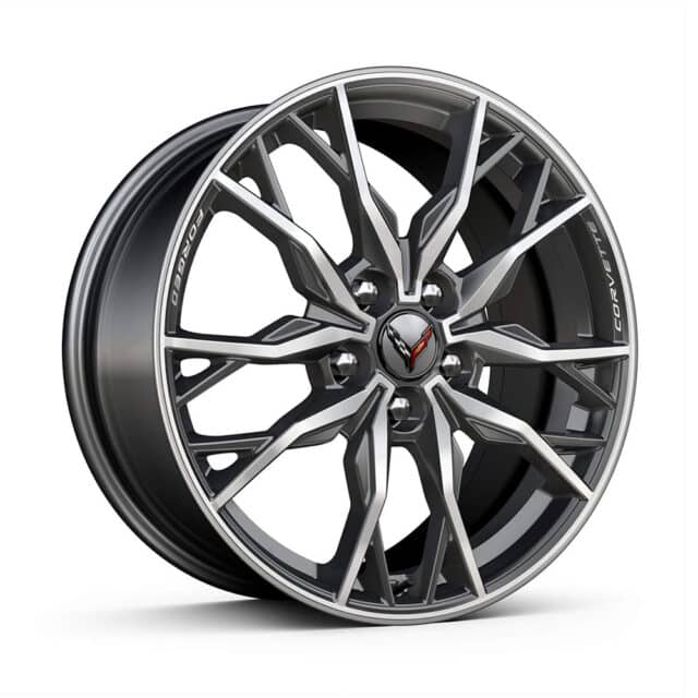 2023 C8 Corvette 70th Anniversary Wheel Set - Bright Machined Face (Q99)