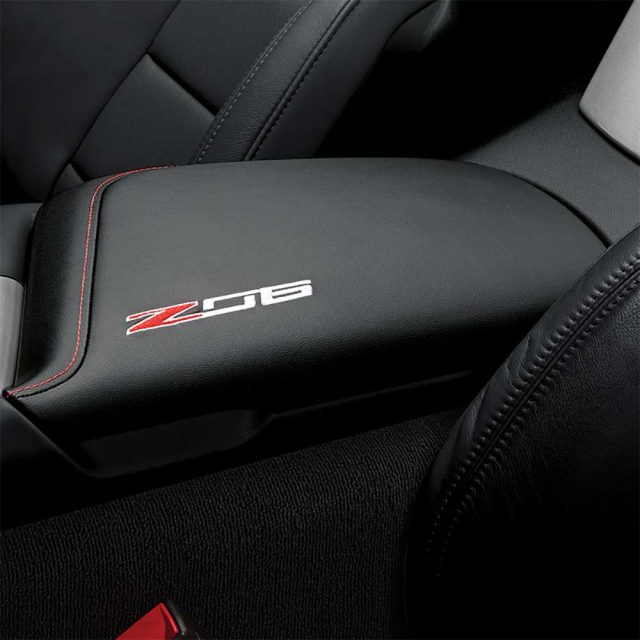 GM C7 Z06 center console lid - black - 23296463