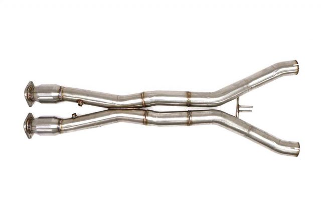 B&B C7 Corvette X-pipe - side view - FCOR-0635