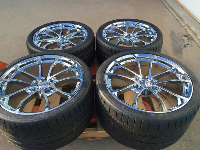 C7 Cup GM Chrome Wheel Tire Package