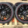 C7 Z06 GM Black w/Red Pinstripe Wheel Tire Package