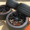 C7 Z06 GM Black w/Red Pinstripe Wheel Tire Package