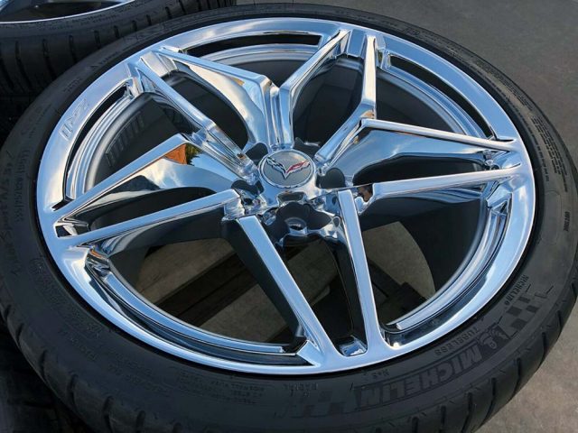C7 ZR1 GM Chrome Wheel Tire Package