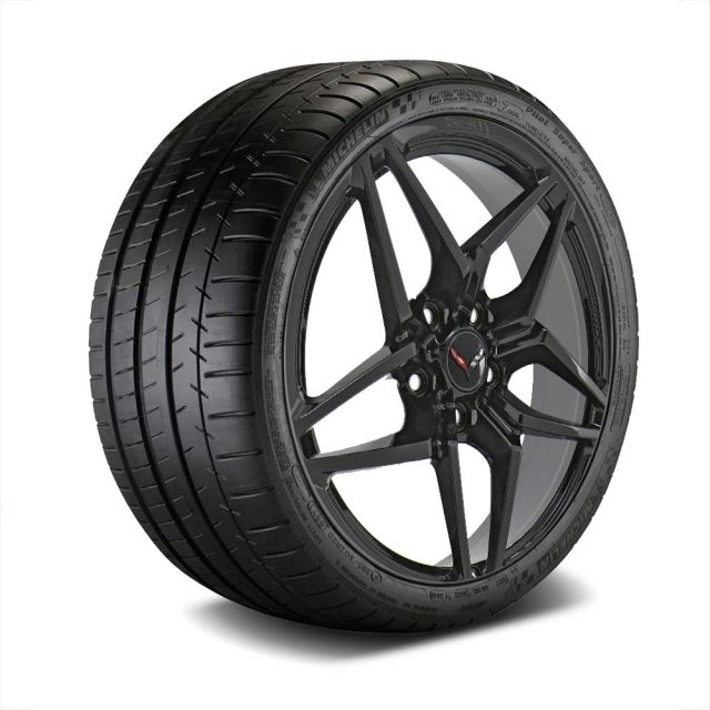 C7 ZR1 GM Satin Black Wheel Tire Package