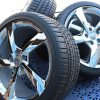 GM C7 5 Spoke Torque Corvette Chrome Wheel Tire Package