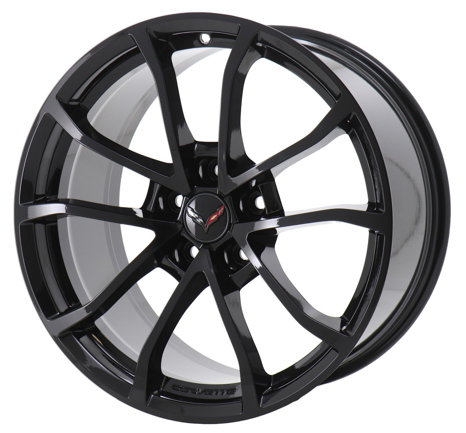 GM C7 Grand Sport Gloss Black Corvette Wheel & Michelin Tire