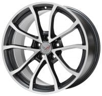 GM C7 Grand Sport Cup Wheels - Gunmetal with Machined Face