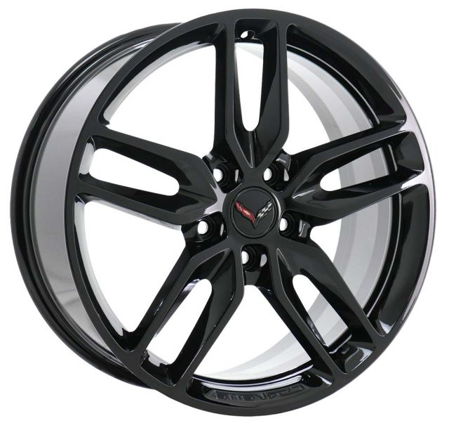 GM C7 Z51 Stingray Corvette Black Wheel Tire Package