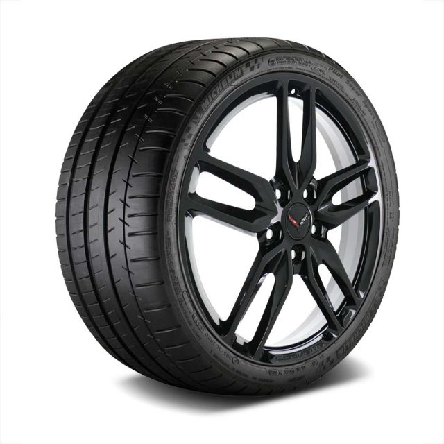 GM C7 Z51 Stingray Corvette Black Wheel Tire Package