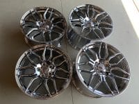 C8 Z06 Corvette Spider Style Wheel Set - Chrome
