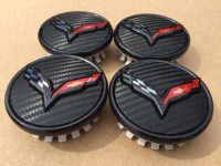 GM C7 Corvette Center Caps - Custom Carbon Fiber