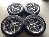 Pre Owned GM C7 Corvette ZR1 Wheel & Michelin Tire Pkg - Chrome