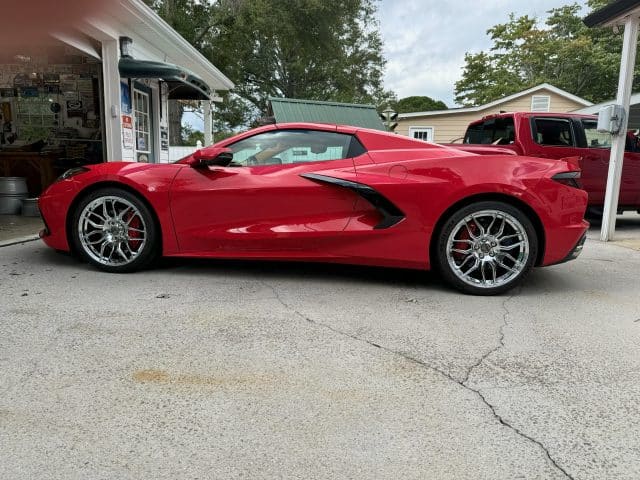 C8 Z06 Corvette Spider Style Wheel Set - Chrome - Image 4