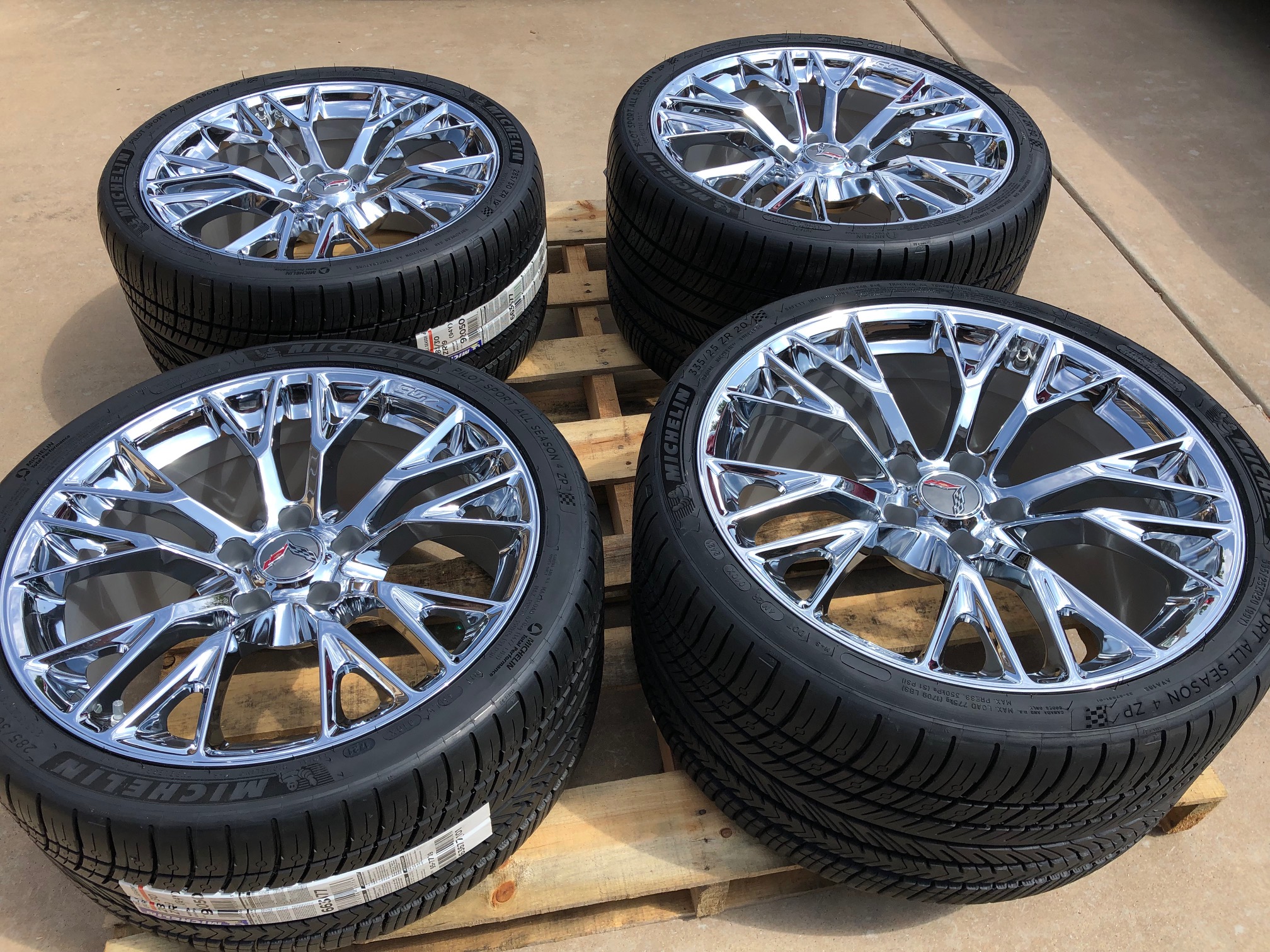 planter Rusland honderd GM C7 Z06 Chrome Corvette Wheel & Michelin Tire Package