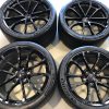 GM C7 Grand Sport Wheel & Tire Package - Gloss Black - Front View