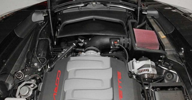 K&N 63-3081 AirCharger C7 Corvette Cold Air - Installed