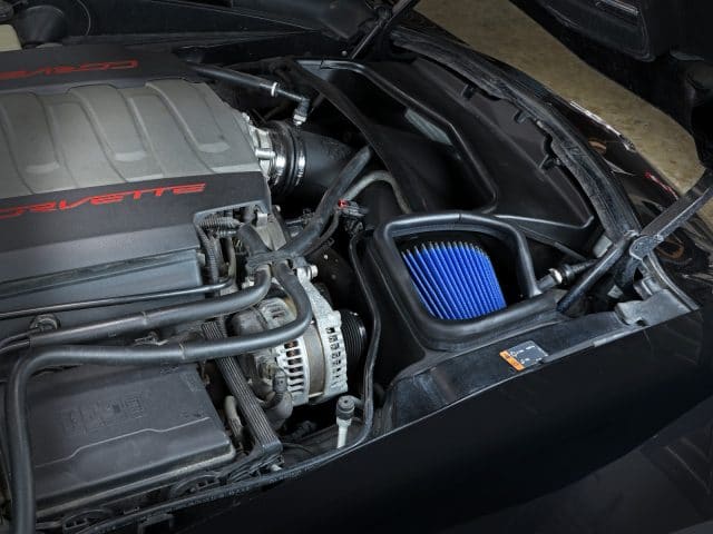 AFE Power 54-13041R C7 Stingray and Grand Sport Corvette Magnum cold air intake - Installed View
