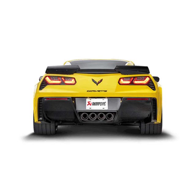 Akrapovic Evolution Exhaust System for the C7 Stingray, Z06 & Grand Sport Corvette - Installed Rear