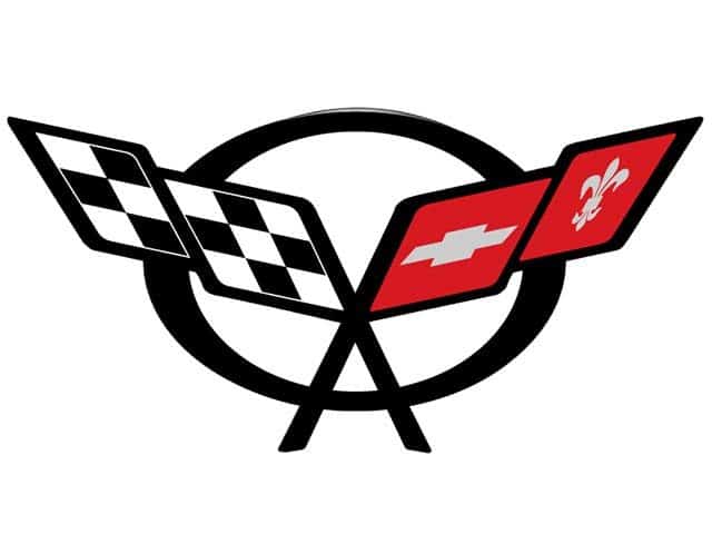 Crossed Flag Logo Decal Set for 1997-2004 C5 and Z06 Corvette