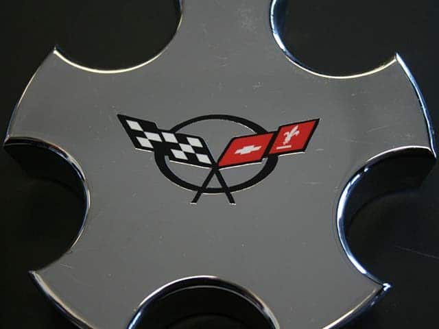 C5 Decal installed on Corvette Wheel