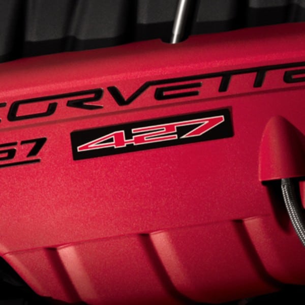 C6 Corvette Z06 427 Engine Cover Badge - 19154724