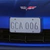 C6 Corvette Front License Plate Holder - Jetstream Blue - 19166218