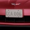 C6 Corvette Front License Plate Holder - Crystal Red - 19166219