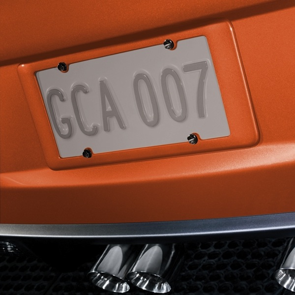 C6 Corvette Rear License Plate Holder - Orange - 20922285