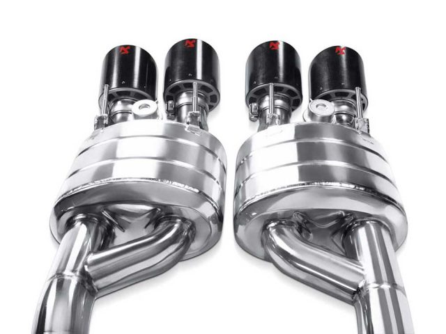 Akrapovic Exhaust System for the 2006-2013 C6 Z06 & ZR1 Corvette - Carbon Fiber Tips