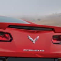 GM C7 Corvette Rear Blade Spoiler - Long Beach Red