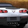 C7 Corvette Stingray Crossed Flag Emblems - 23375965