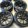 GM C7 Grand Sport Wheel & Tire Package - Gloss Black - Front View