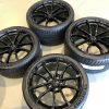 GM C7 Grand Sport Wheel & Tire Package - Gloss Black - Angle View