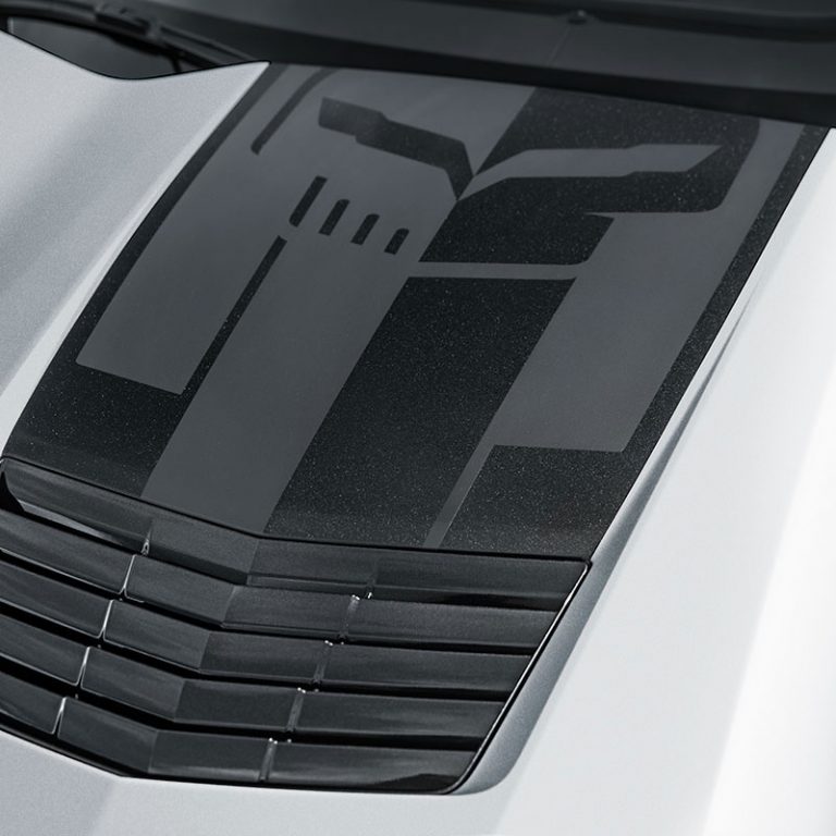 C7 Corvette Hood Stinger Carbon Flash Metallic Decal Package Corvette