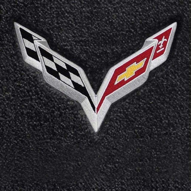 C7 Stingray Corvette Lloyds Mats - Logo Closeup