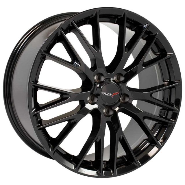 C7 Z06 Reproduction Wheels for 1997-2004 C5 Corvette - Gloss Black