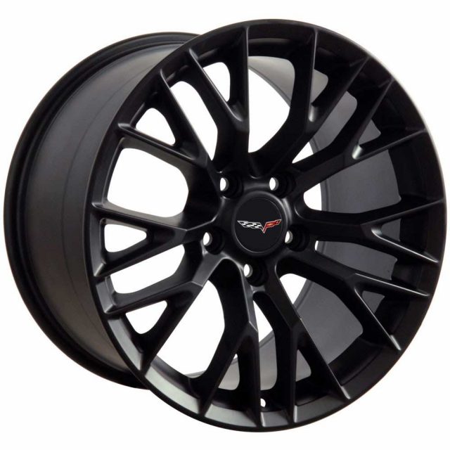 C7 Z06 Reproduction Wheels for 1997-2004 C5 Corvette - Satin Black