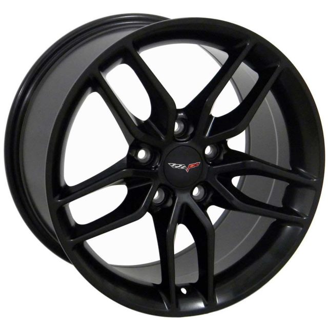 C7 Z51 Reproduction Wheels for 1997-2004 C5 Corvette - Satin Black