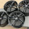 C7 Z51R Corvette Stingray Wheel Set in Gloss Black - Angle View