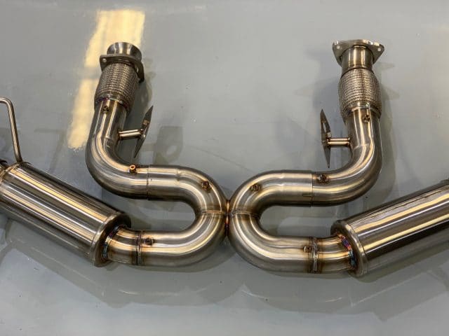 C8 Corvette Stingray Bullet Exhaust System *NO AFM VALVE* - Front View