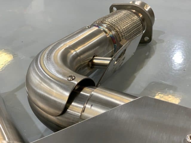 C8 Corvette Stingray Fusion Exhaust System - Close Up View