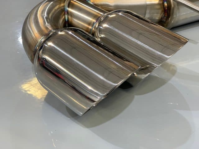 C8 Corvette Stingray Fusion Exhaust System - Exhaust Tip View