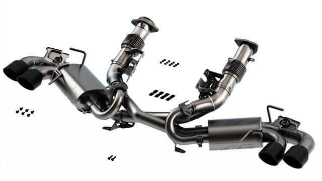 C8 Corvette Borla ATAK Exhaust System - Black Chrome Tips