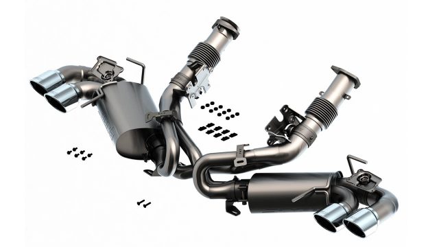 C8 Corvette Borla S-Type Exhaust System - Chrome Tips