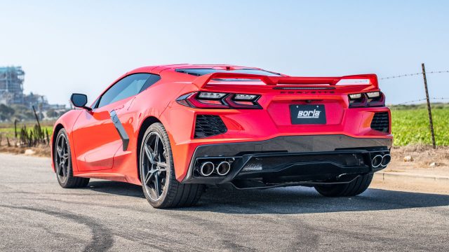 C8 Corvette Borla S-Type Exhaust System - Installed View