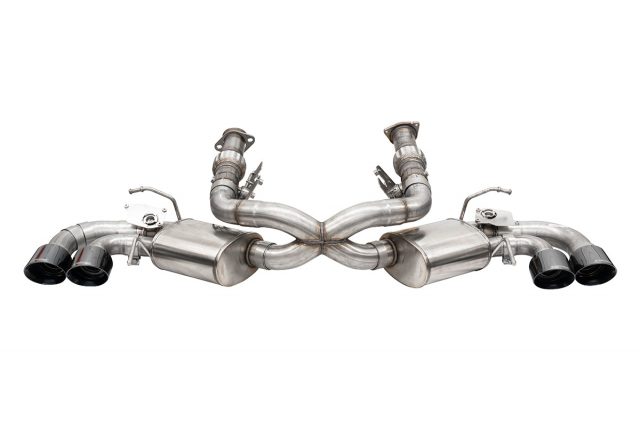 C8 Corsa Exhaust Variable Sound Level NPP Only Cat-Back NPP Black Tips 21103 - Product View