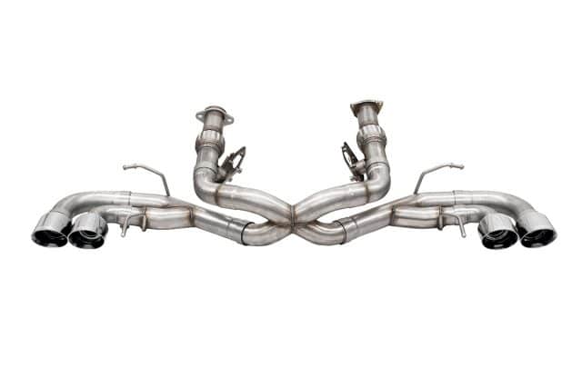 C8 Corsa Exhaust Track Series Cat-Back Polished Tips 21104 - Product View