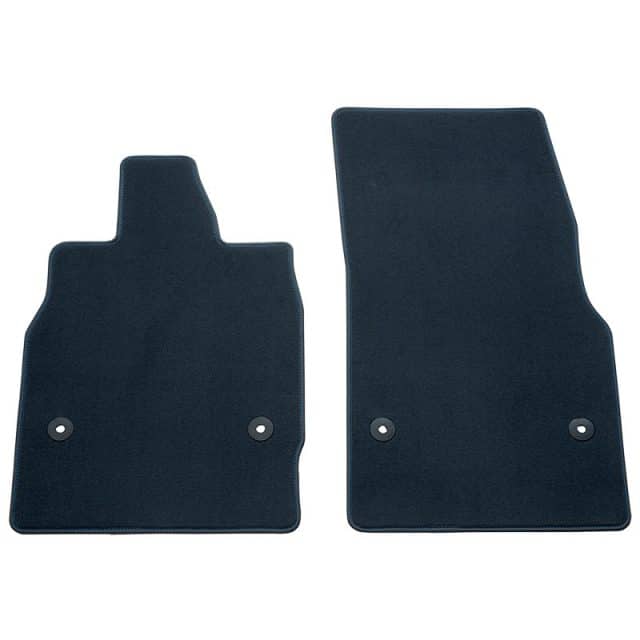 C8 Corvette Stingray Twilight Blue Front Floor Mats - Front View